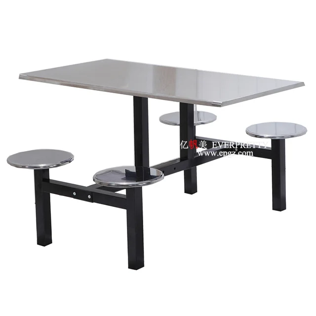 plastic dining table with chair