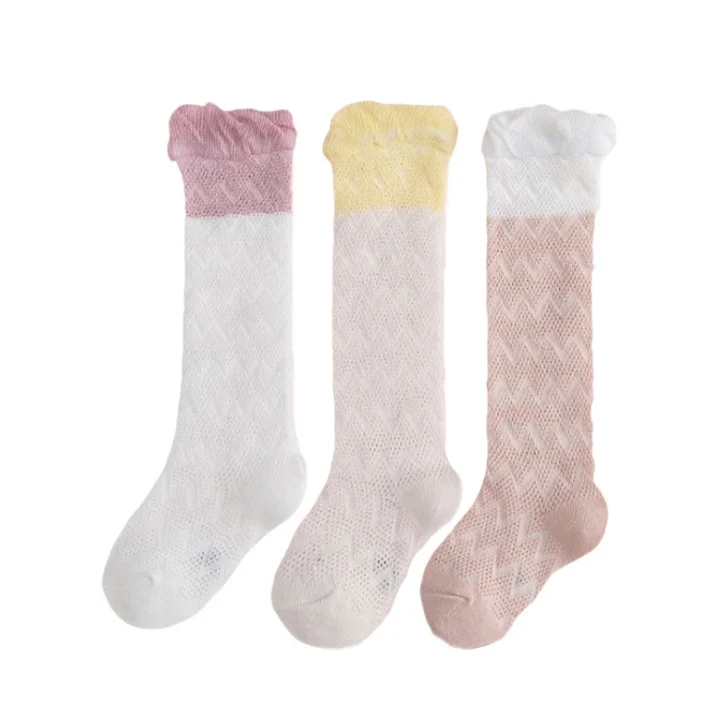 Summer New Cotton Baby Mesh Anti-mosquito Socks Baby Loose Mouth ...