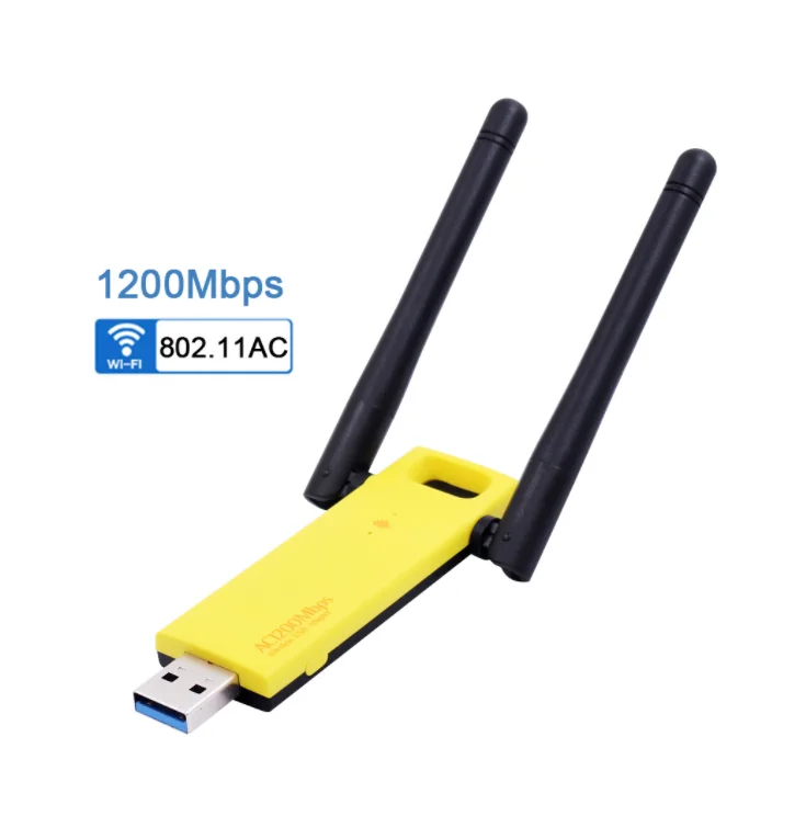 1200 Мбит/с USB WiFi адаптер внешняя беспроводная сетевая карта Антенна ПК LAN WiFi приемник мягкий AP 802.11n/g/a/ac адаптер