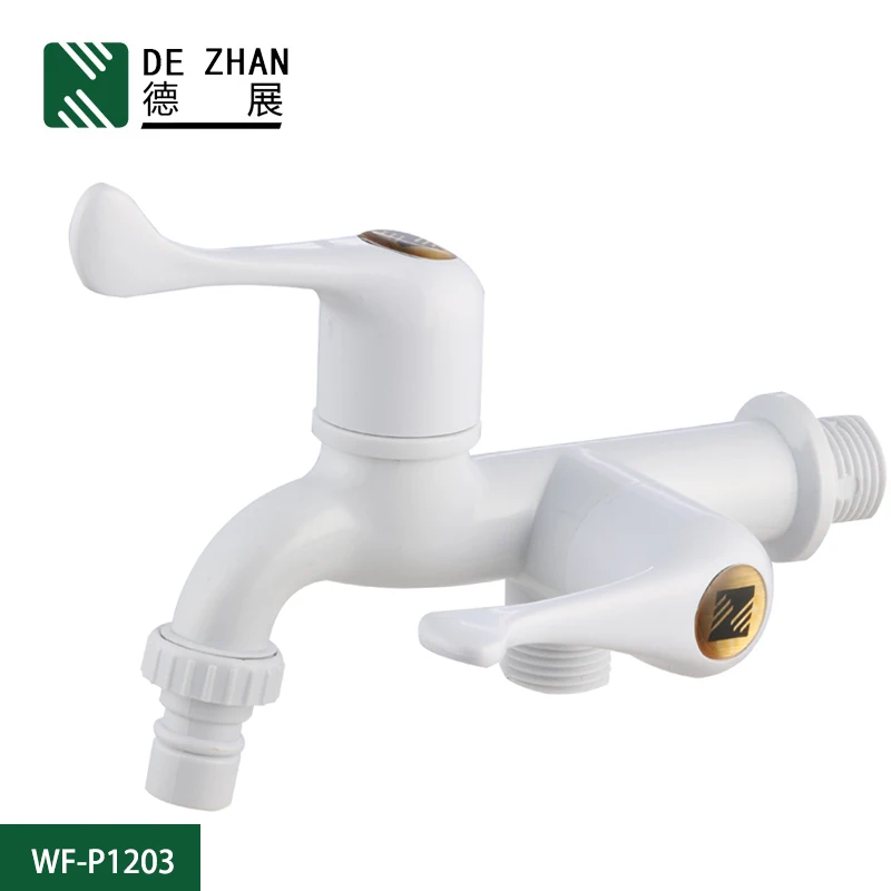 New Design Wall Mounted 2 Way Bibcock Abs White Buy Plastic Shower