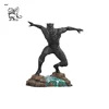 hand caving modern style life size fiberglass Black Panther hero statues resin movie star sculpture FSM-119