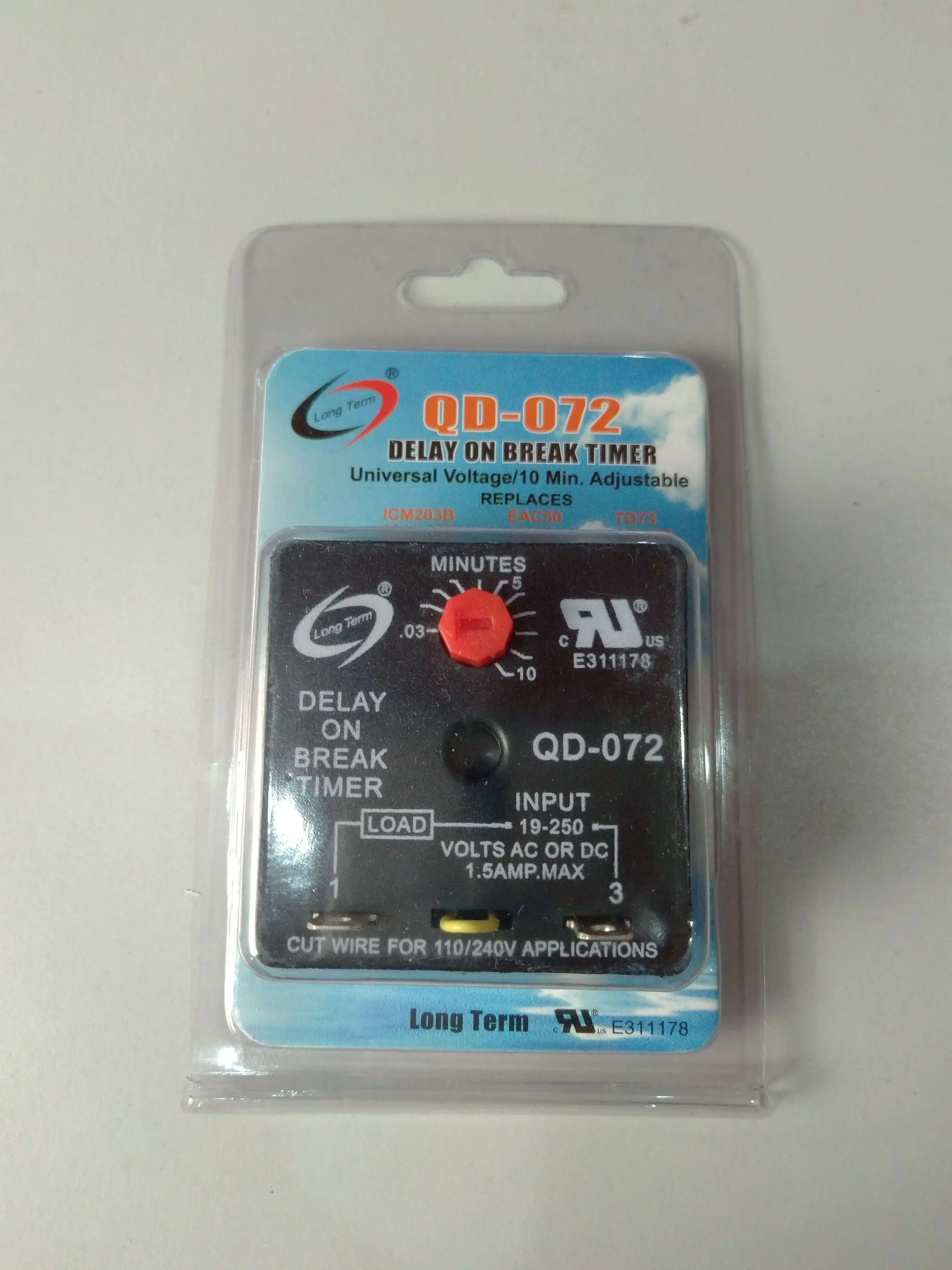 Delay on make timer timer delay QD072 Products from Long Term Elec. Co