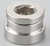 CNC Universal O2 Oxygen Sensor Stepped Mounting Boss And Plugs Stainless Steel Chromed Adapter M18 Nut Bung