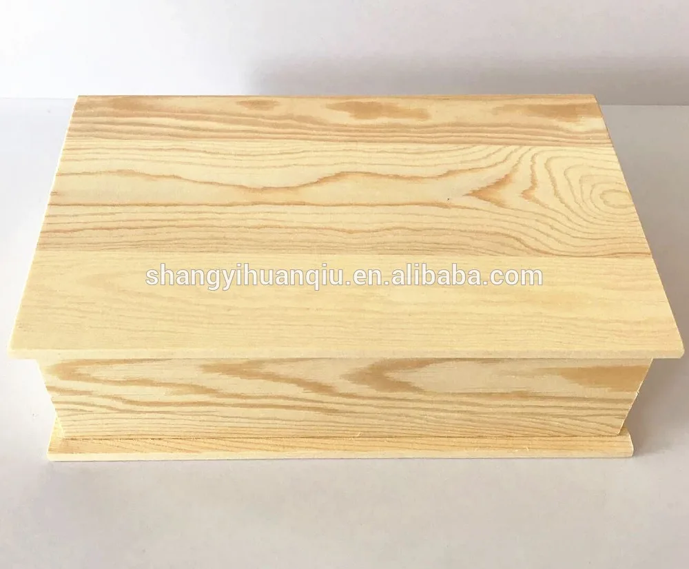 Pine Wood Unfinished Book Storage Box Buy Wood Book Storage Box