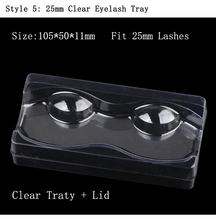 Wholesale Lash Trays Plastic Acrylic Clear Eyelash Tray Holder Fit For