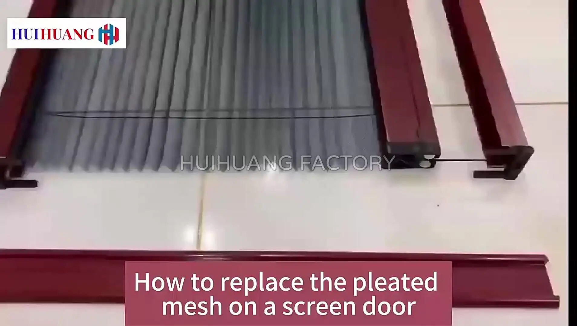 Sliding Door and Window Mosquito Net Plisse Screen Video Showcase