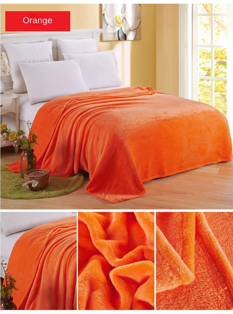 Autumn Winter Coral Fleece Flannel Blanket Single Layer Print Eco-friendly Modern Home & Bedding Use Customizable Knitted supplier