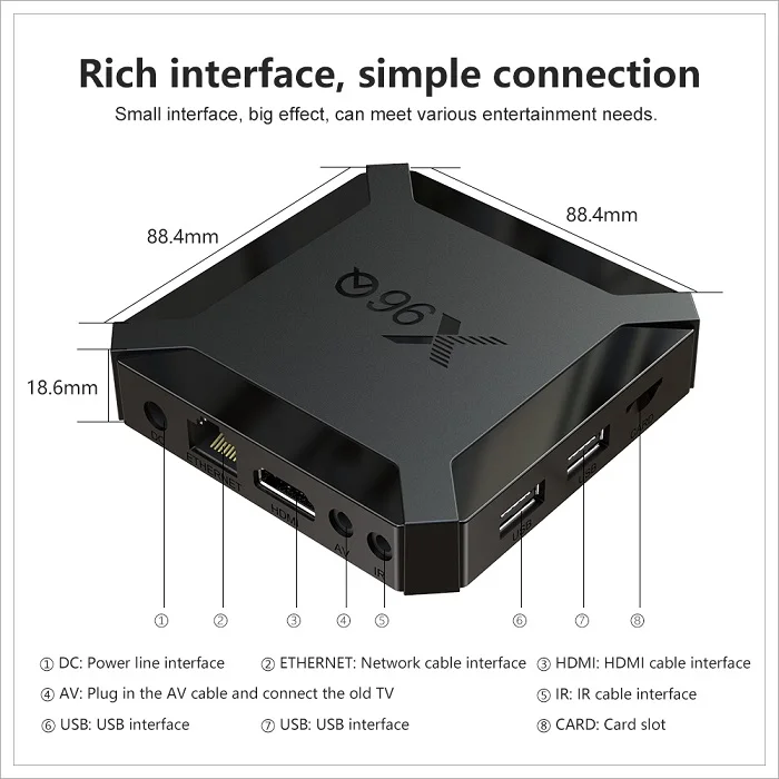 Original X96Q android tv box factory Allwinner H313 android 10 os 2gb ram 16gb rom android tv set top box X96Q