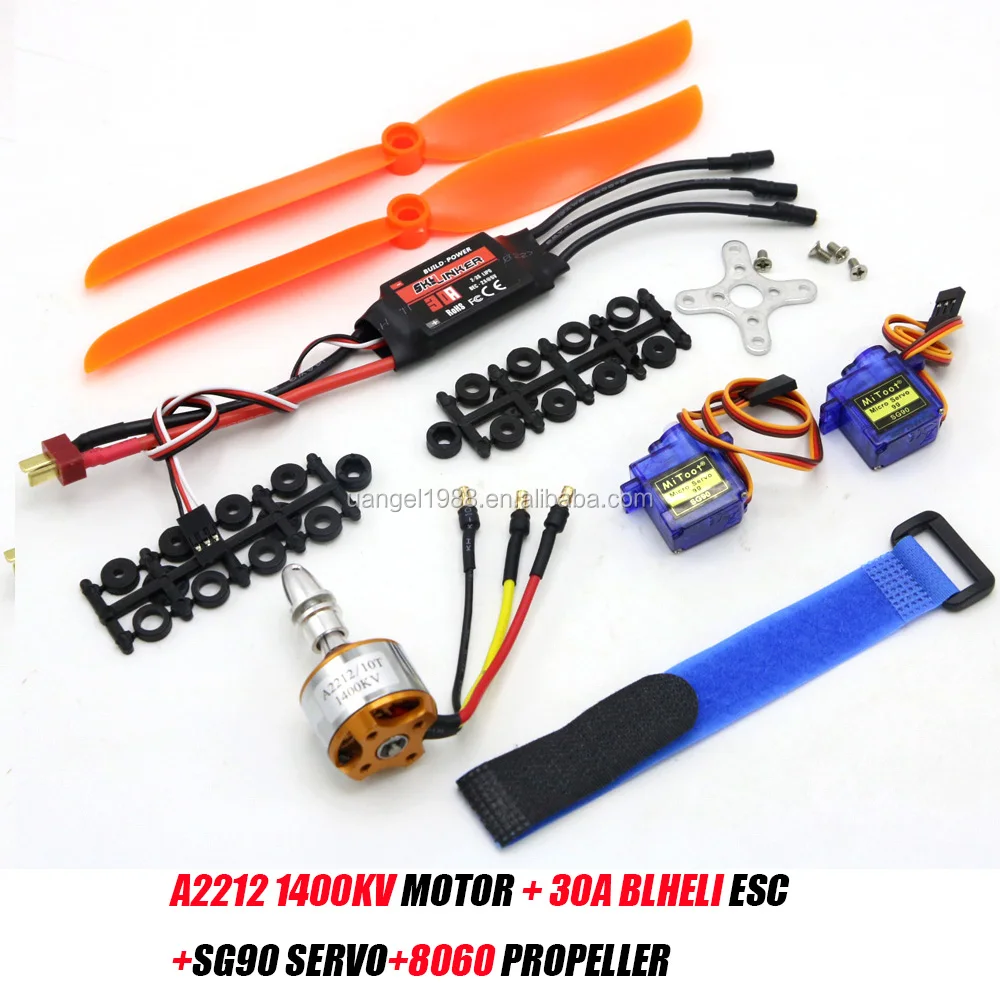 ZeHui Brushless Motor D2212/2200KV with Mount for Aircraft Airplane 30A ESC