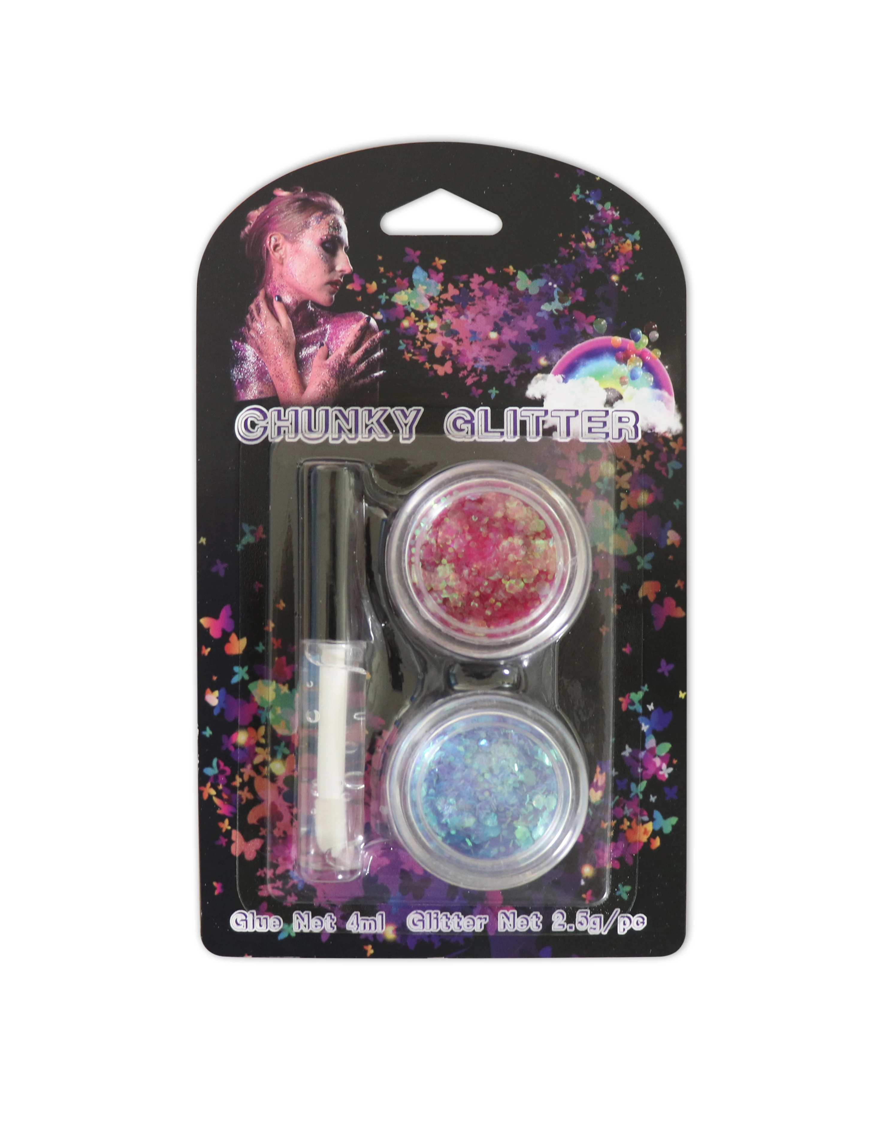 Fantasy Chunky Glitter And Gel Primer Set For Face Hair And Eyes Buy Chunky Glitter And Gel
