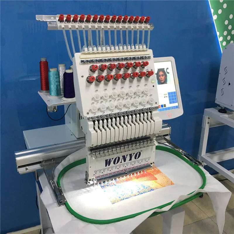 1 Head Sequin Embroidery Machine With Barudan Design For Embroidery