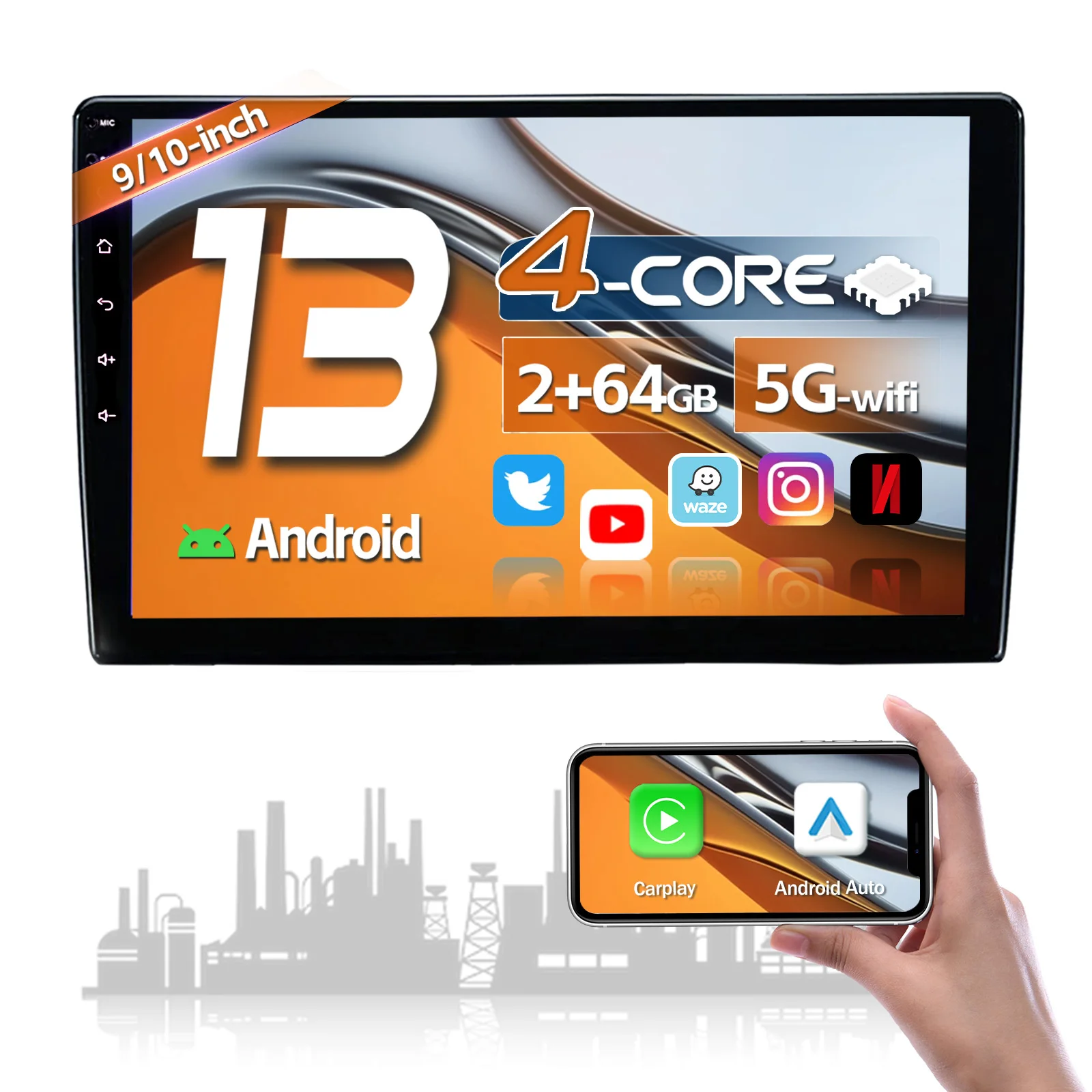 カーナビ ANDROID 4 Core 3326 9