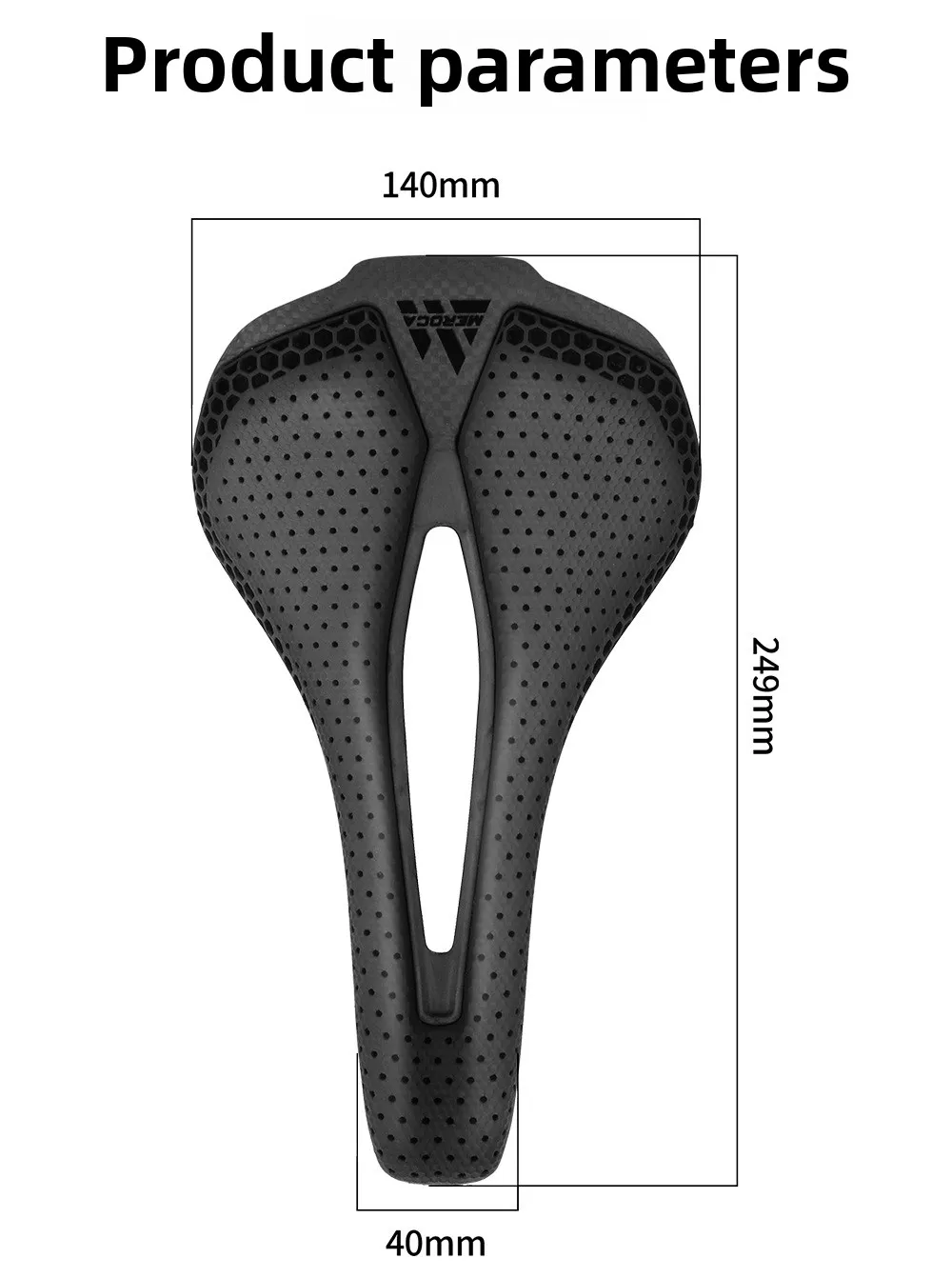 Meroca Vg R1 3D Printed Carbon Fiber Bottom Cushion T800 3K Simple Style Enhanced Shock Absorption Comfort Ventilation Function