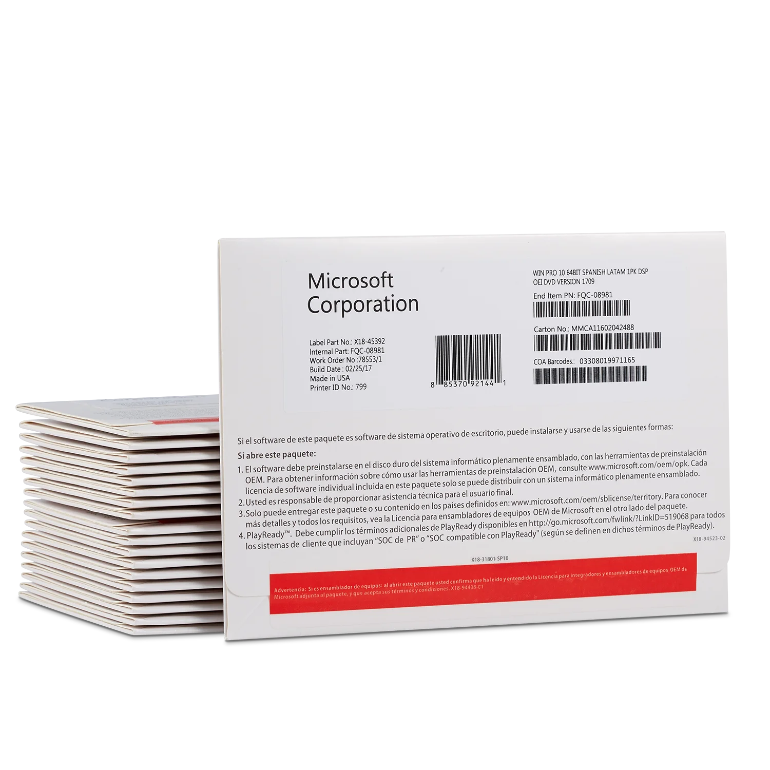 100% Working Microsoft windows10 Pro key Software DVD OEM Package win10 professional  FPP coa sticker_1