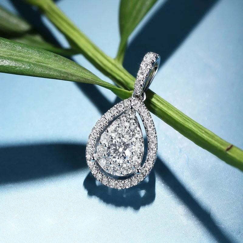 hot korean delicate design teardrop shaped micro