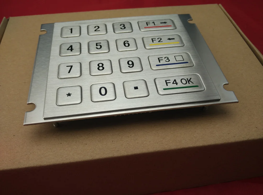 oem 定制 atm 不锈钢键盘