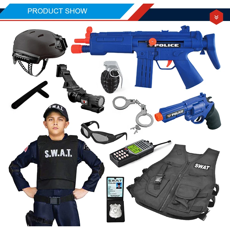 Childrens Boy Like Toys Police Play Set Toy Police Kit Police Toy Guns