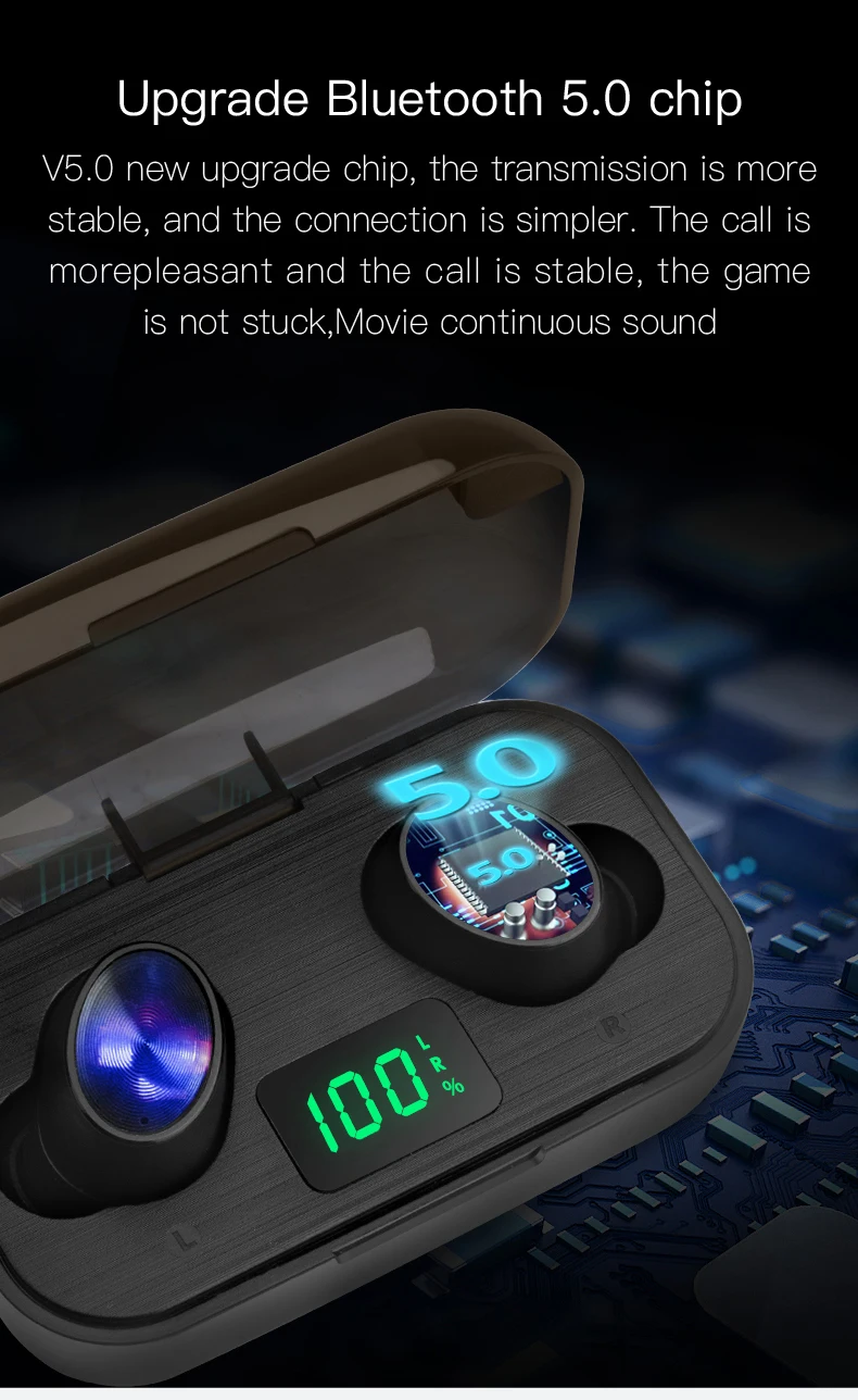 mini headset TWS F6 wireless earphones earbuds - ANKUX.COM