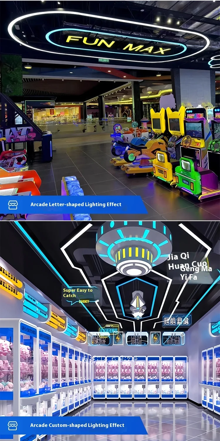 product custom led lighting fixtures for living room for arcade city ktv shopping mall industrial style internet cafe dance studio-7
