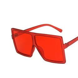 2020 Flat New Style Rectangular Oversize Full frame Trendy Shades Fashion Sunglass Price Woman Men Sunglasses