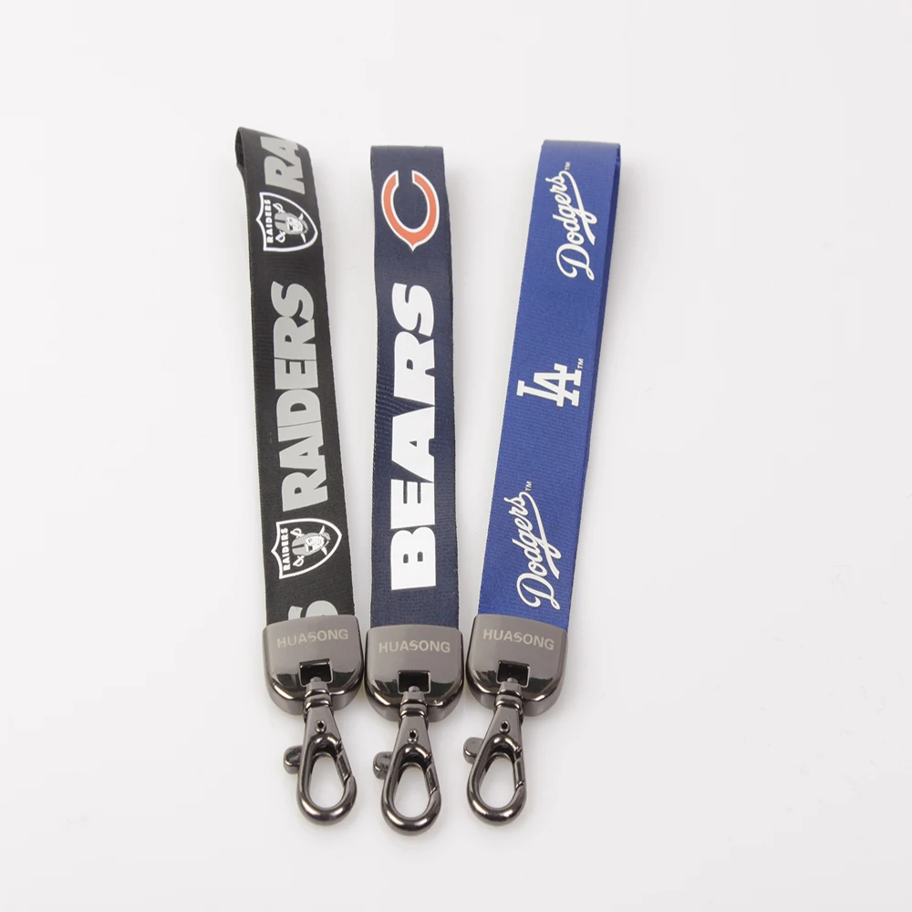 
Premium Silk Screen Print Lanyard NFL Football Team Wrist Keychain 