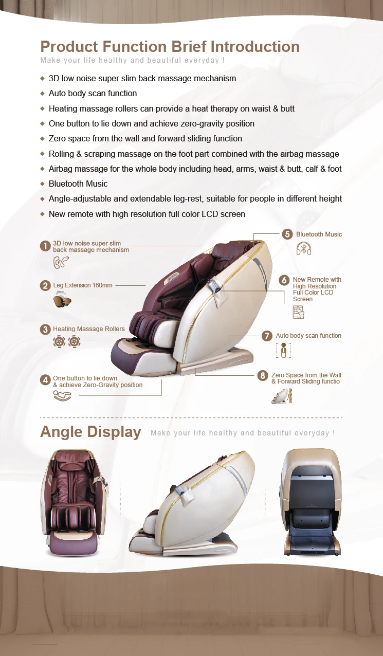 Comtek RK1906 Luxury Office Massage Chair Body Zero Gravity  massage chair