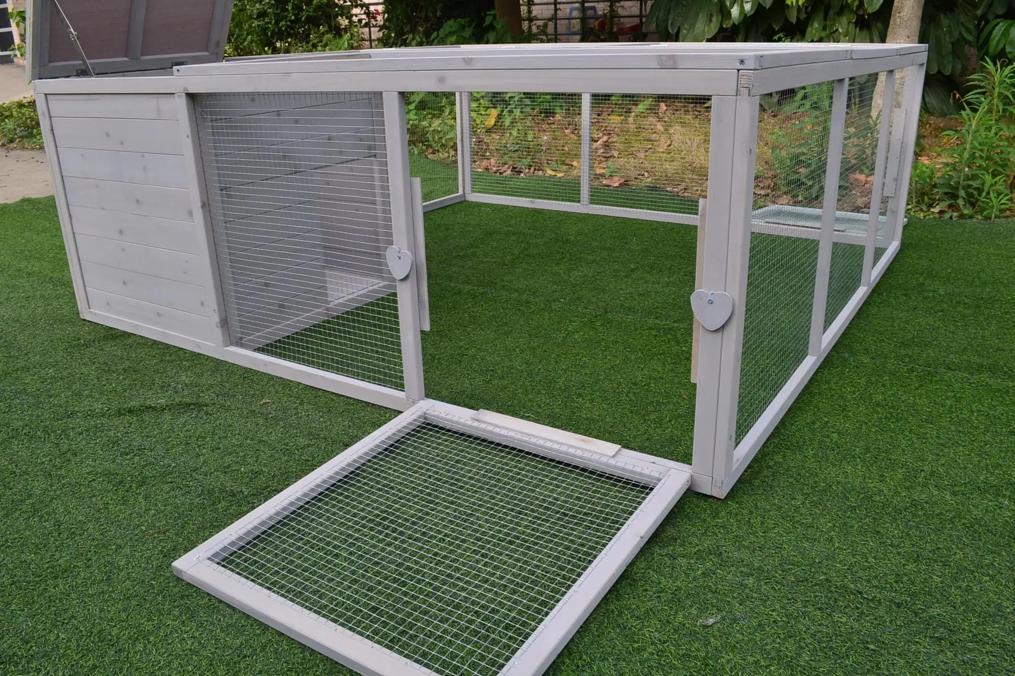 Wooden Rabbit Cage With Large Run Buy Wooden Large Run Rabbit Farming Cage,Wooden Rabbit