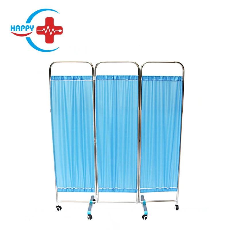 Hcm096 Factory Price Stainless Steel 3 Folding Hospital Bed Ward