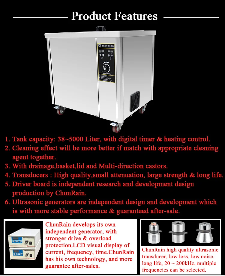 Marine Maintenance Ultrasonic Cleaner Machine For Large Engine Parts Cylinder Heads Pistons