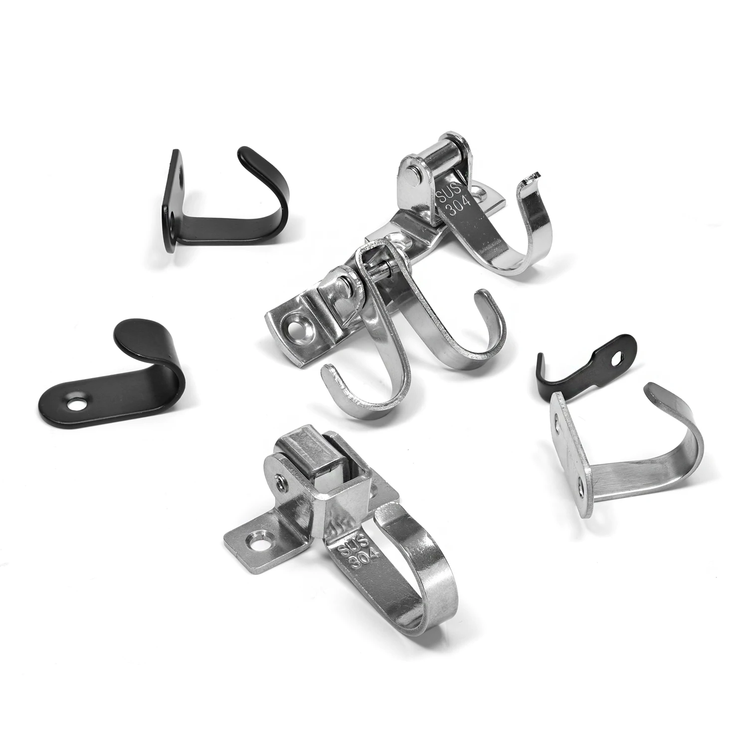 4040 Aluminum Profile 304 Stainless Steel Top Hook 360-Degree Multi-Functional Multi-Directional Multi-Axis Movable Hook Cutting supplier