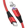 First design wholesale magnetic cable Type c to lighting PD 18w super fast charging Nylon weave usb cable support latest ios