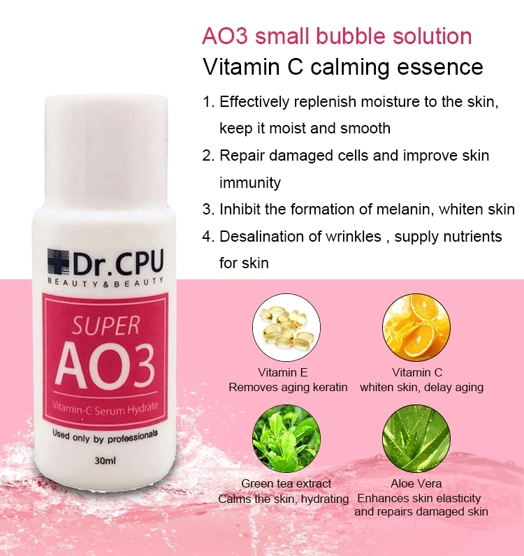 Concentrate AS1 SA2 AO3 Hydro Machine Aqua Peeling Solution Facial Special Liquid Serum Solution