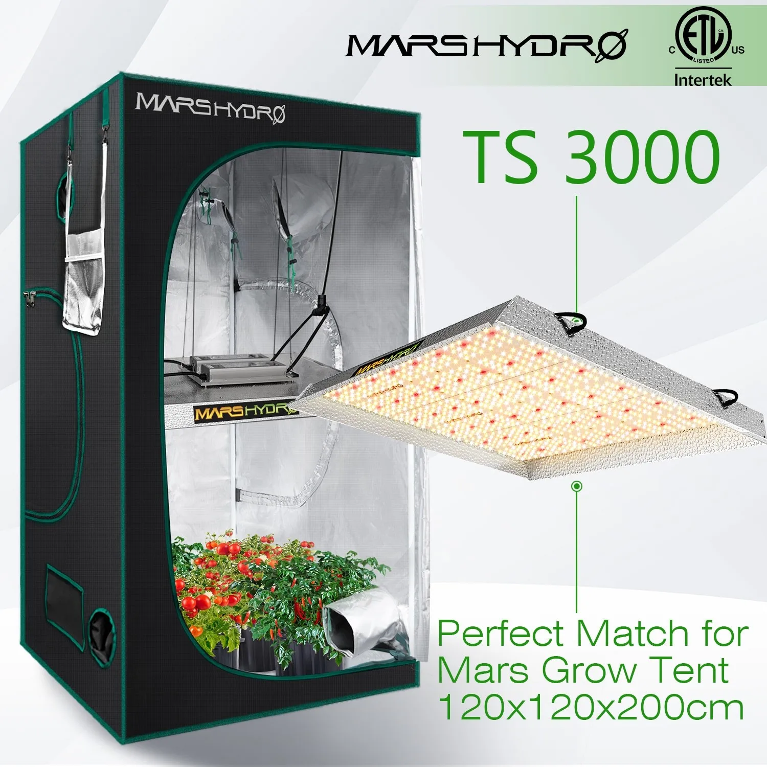 Mars Hydro Ts3000 450w Led Grow Light Full Spectrum High Par Led Grow ...