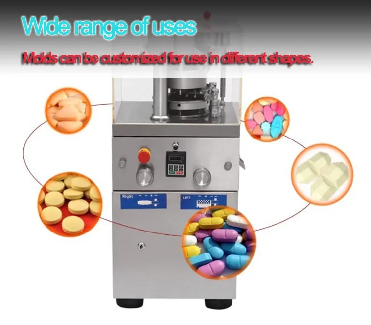 ZP9 rotary tablet press/ salt tablet press machine / china tablet press machine with 12 mm diameter