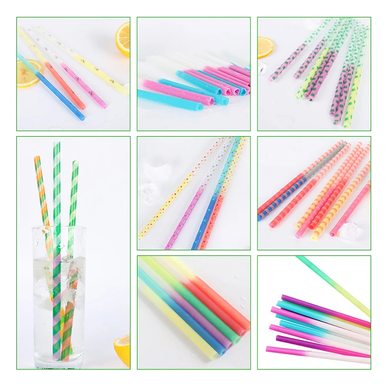 Reusable Color Changing Straws Straight Drinking Straw Funny Color ...