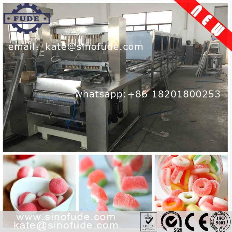 full automatic gummy bear production line / CBD THC VITAMIN confectionery jelly candy making machines pectin gummy candy