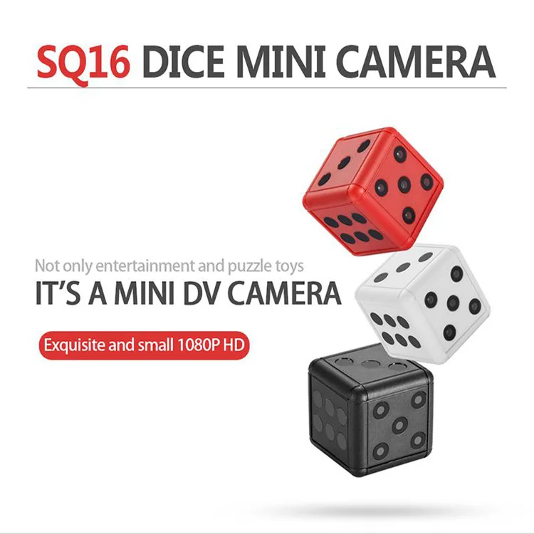 Mini Camera SQ16 Dice Spy Camera 1080P HD Motion Video Surveillance Camcorder Action Night Vision Recorde