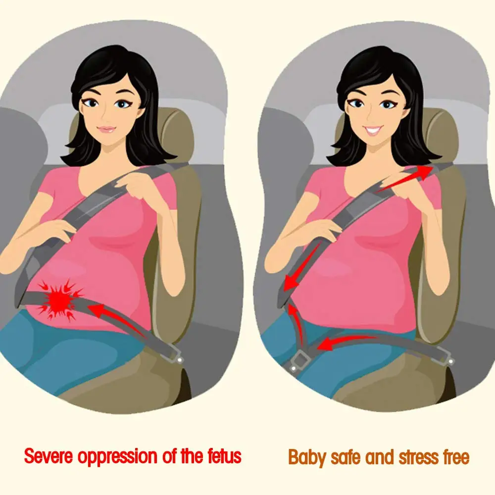 Pregnant Mom Gifts Pregnancy Seat Belt Adjuster Pregnant Maternity Seat Belt Protection Bumpbelt Tummy Shield Pregnancy Car Seatbelt for Pregnant Women Belly Safety Comfort Bump Belt Pregnant Women 
