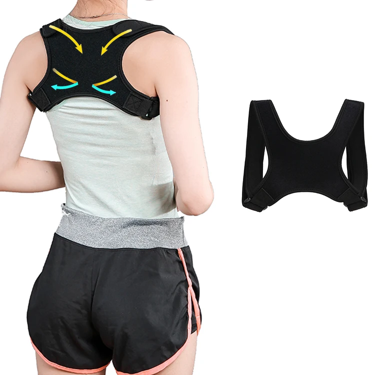 OEM New Neoprene Kids Medical Upper Magic Tape Shoulder Belt Back Straightener Support Posture Corrector for Children Women