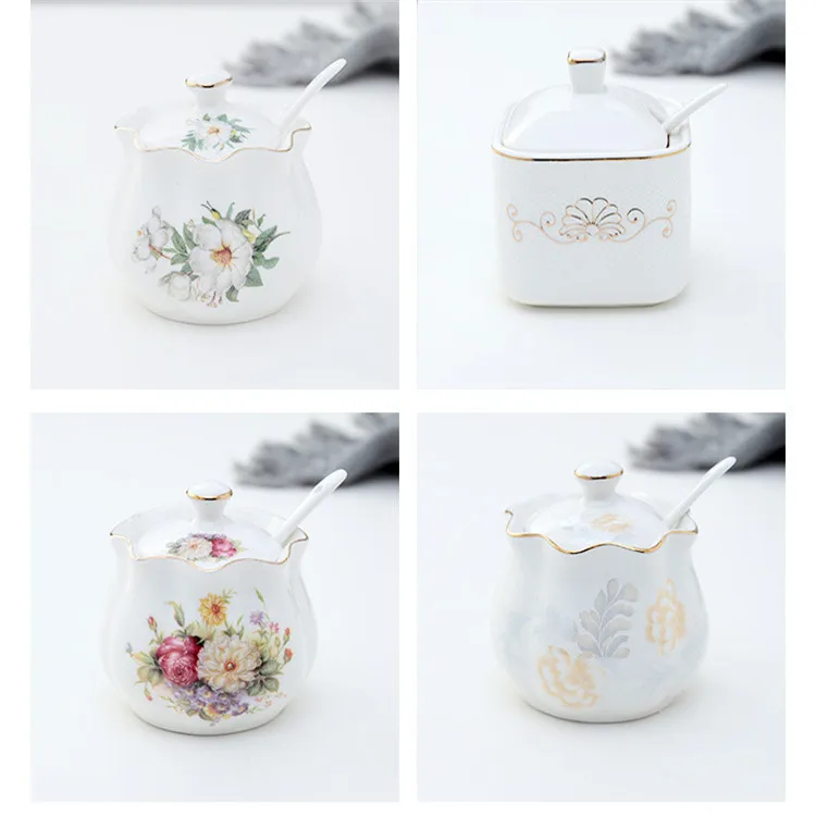 Wholesale kitchenware special design different logos durable porcelain condiment pot set.jpg