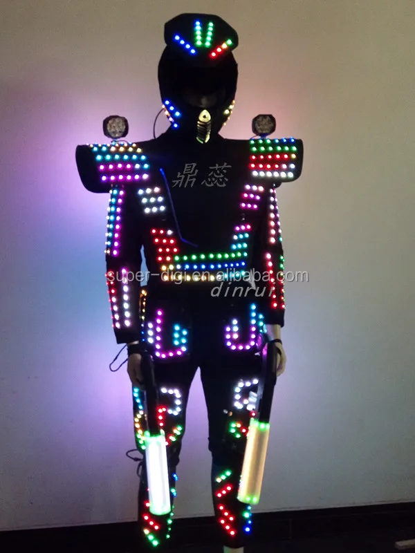 Led Inteligente Armadura Traje Luz Led Programación Ropa Robot Armado La  Luz De Color Láser Traje Ropa - Buy Armadura Led,Disfraz Led,Disfraz Láser  Product on 