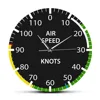 Air Speed device dashboard Wall Clock Acrylic frameless Wall Clock Quartz Silent Modern Data indicator dashboard design Clock