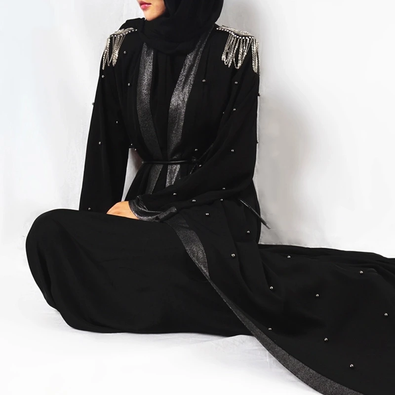 black abaya kimono