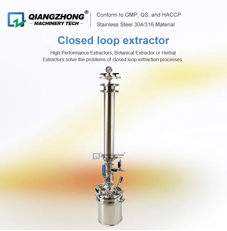 Butane Hexane Ethanol Solvent Extraction Cbd Equipment Bho Closedloop