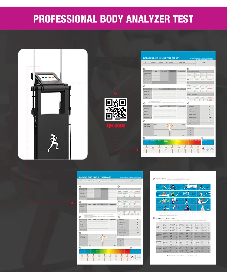 CE approval bioimpendance body analyzer machine price