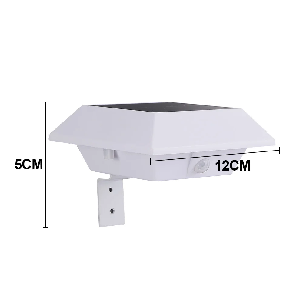 4LED Outdoor Courtyard Landscape Wall Lamp Waterproof Solar Gutter Light