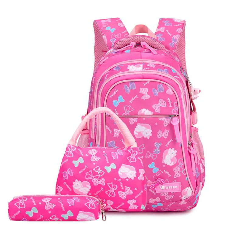 Teens Backpack Set Canvas School Bag Bookbag 3 In 1 For Girls - Buy ...