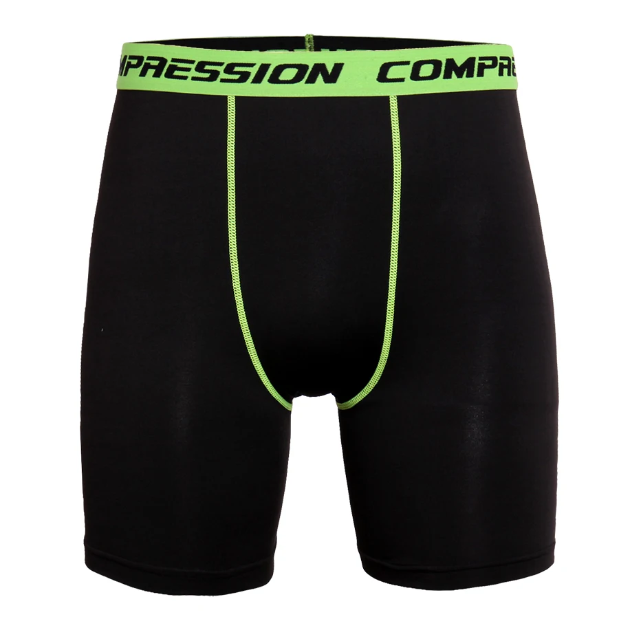 Free Sample Neon Green Elastic Panties Boxer Black Workout Clothing ...