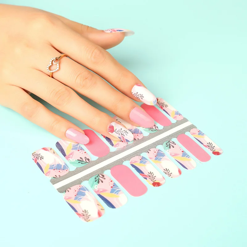 Wholesale Nontoxic Nail Sticker Nail Polish Wraps/nail Polish Strips