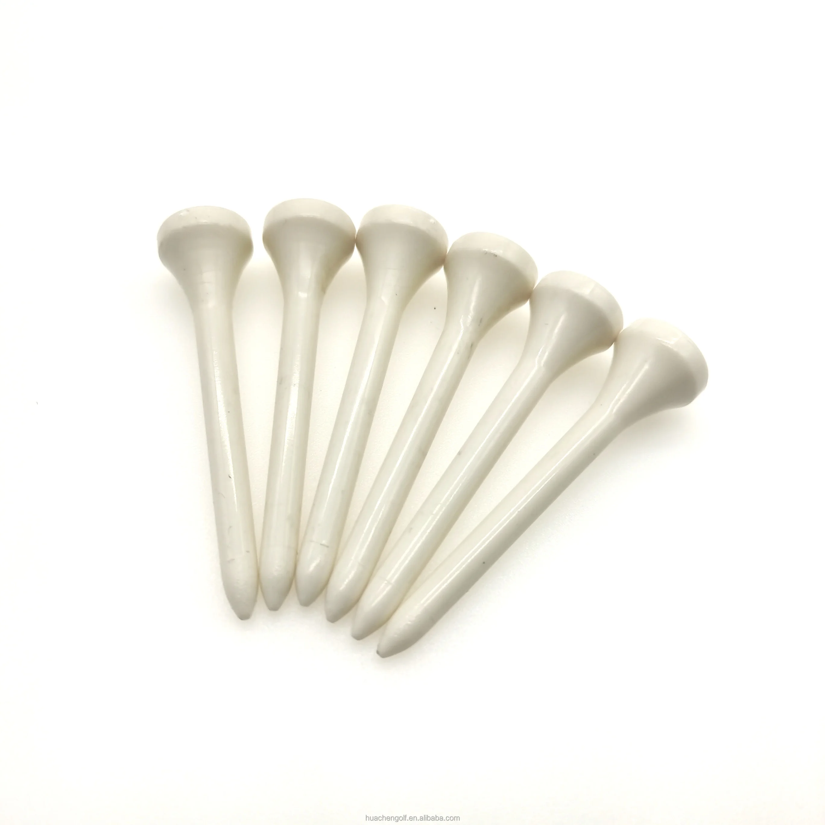 White Regular Shape Plastic Golf Tees In Plan With Logo Printing Buy Plastic Golf Tee,Golf Tee
